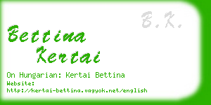 bettina kertai business card